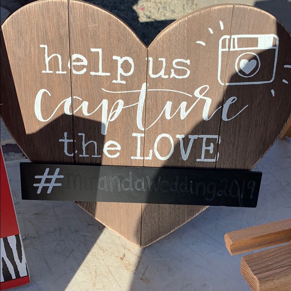 Wedding/engagement chalk board